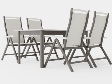 Lyon Dining Set 3D Model
