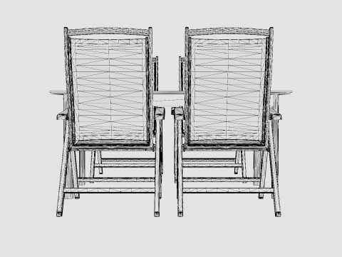 Lyon Dining Set 3D Model