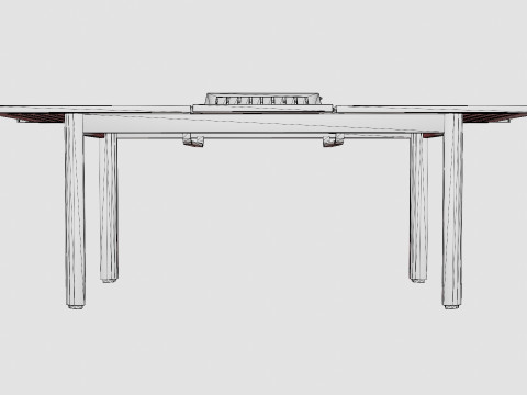 Lyon Dining Table Modello 3D