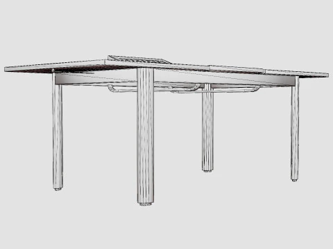 Lyon Dining Table 3D Model