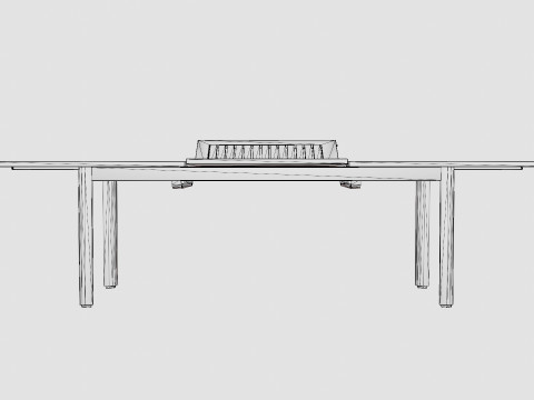 Lyon Dining Table 3D मॉडल