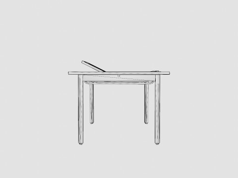 Lyon Dining Table 3D मॉडल