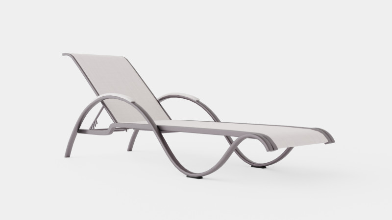 Lyon Sunbed Modello 3D .c4d .max .obj .3ds .fbx .stl .blend 