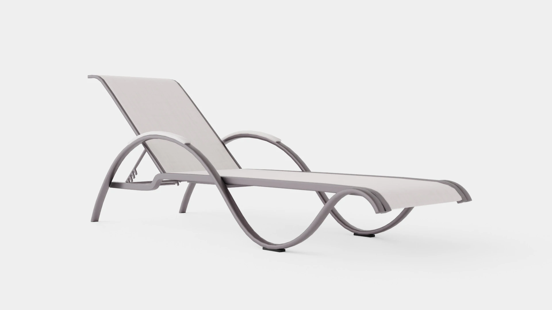 Lyon Sunbed 3D Model .c4d .max .obj .3ds .fbx .stl .blend 