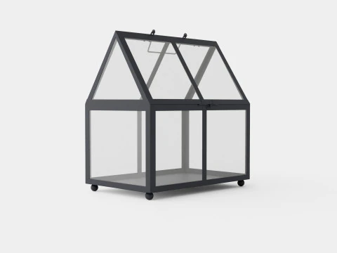 미니 금속 온실 3D 모델