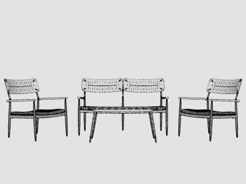 Mairago Lounge Set 3D Модель