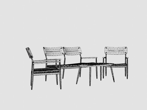 Mairago Lounge Set 3D Модель