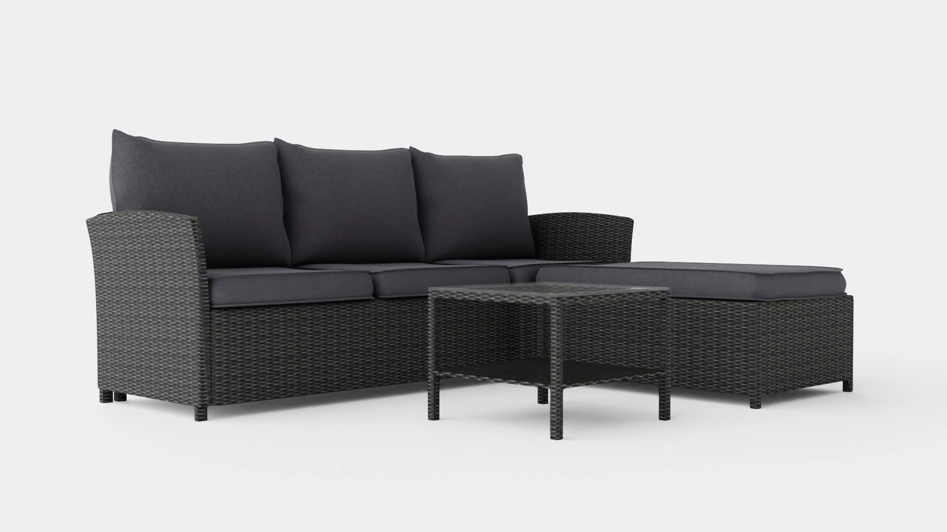 Malaga Lounge Set 3D Model .c4d .max .obj .3ds .fbx .stl .blend 