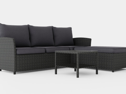 Malaga Lounge Set 3D Model