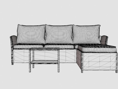 Malaga Lounge Set Model 3D