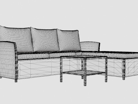 Malaga Lounge Set Model 3D