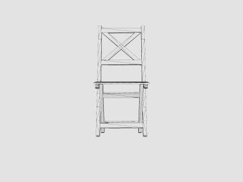 Malva Cafe Chair 3D मॉडल
