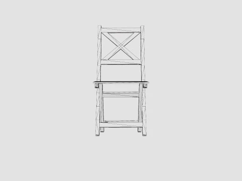 Malva Cafe Chair 3D Model