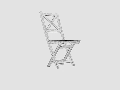 Malva Cafe Chair 3D Model