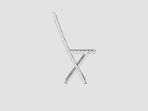 Malva Cafe Chair 3D मॉडल