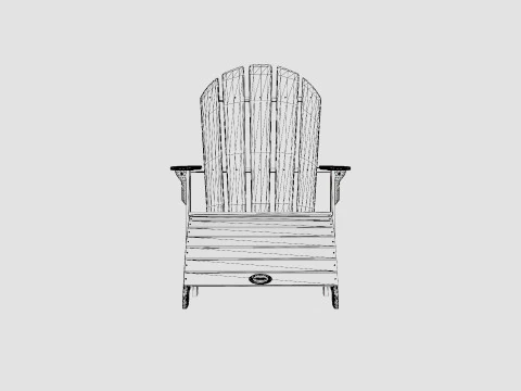 Malva Deck Chair 3D Model