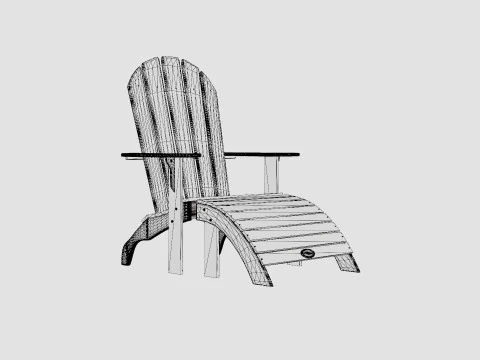 Malva Deck Chair 3D Model