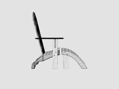 Шезлонг Мальва 3D Модель