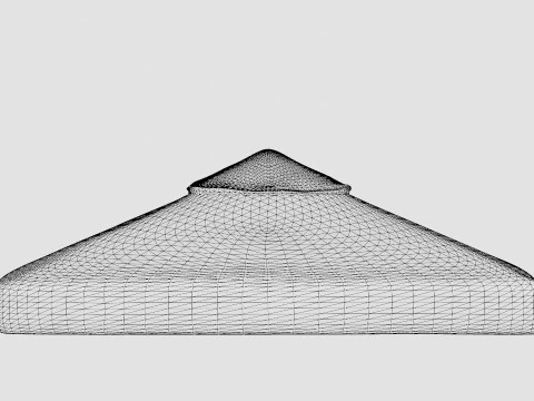 Malva Roof Navy 3D Model
