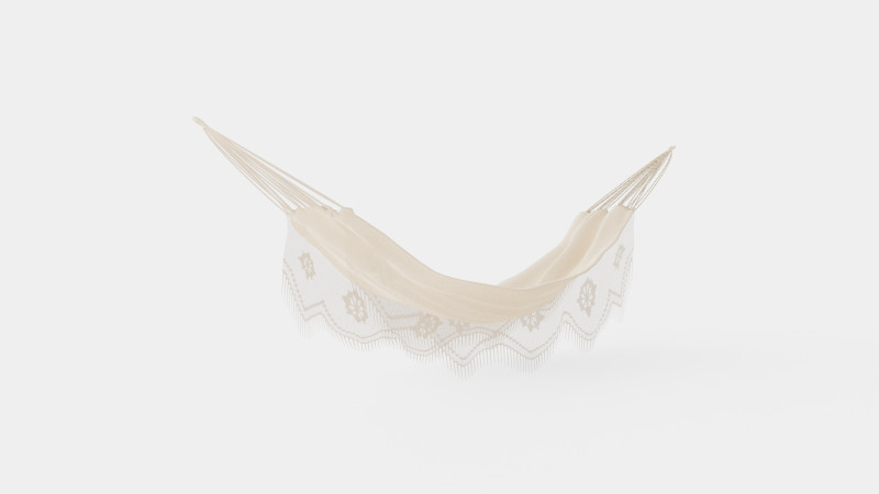 Marrakech Hammock 3D Model .c4d .max .obj .3ds .fbx .stl .blend 