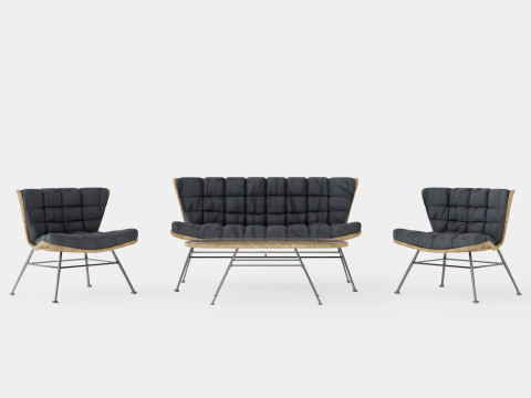 Melbourne Lounge Set Modelo 3D