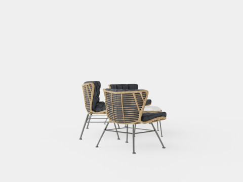 Melbourne Lounge Set 3D Model