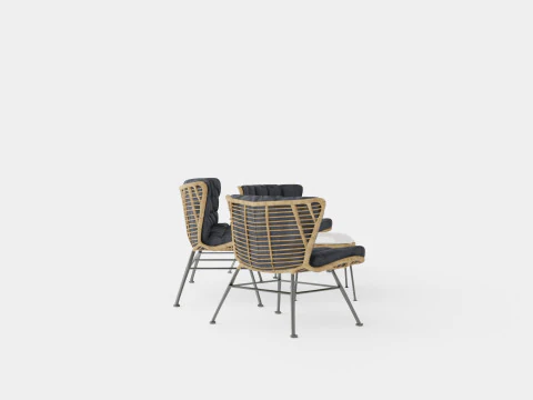 Melbourne Lounge Set 3D Model