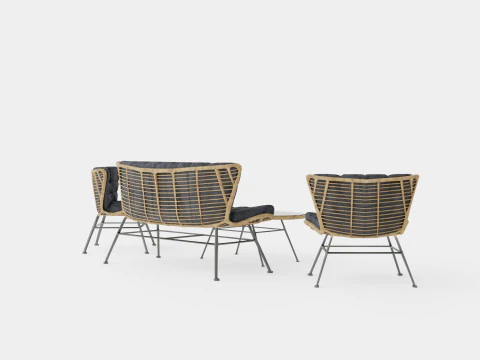Melbourne Lounge Set 3D Model