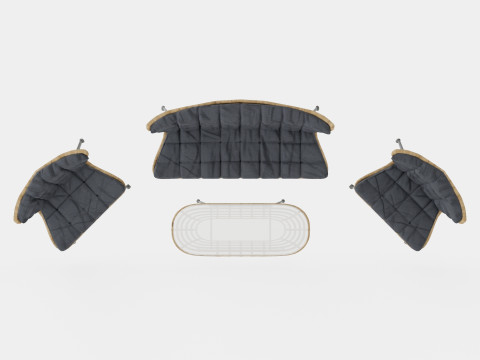 Melbourne Lounge Set 3D Model