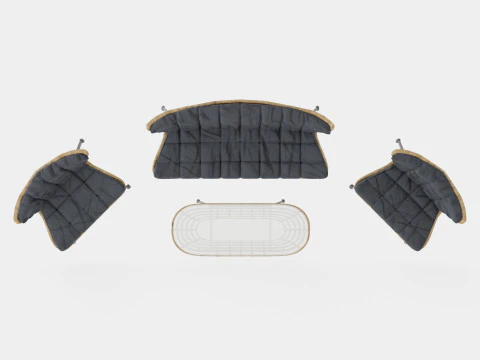 Melbourne Lounge Set 3D Model