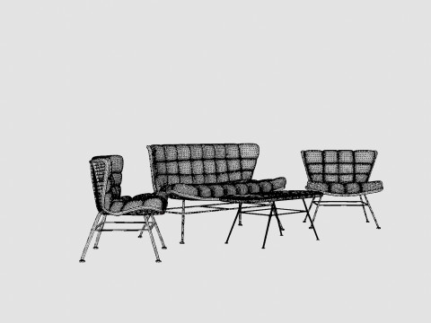 Melbourne Lounge Set 3D Model