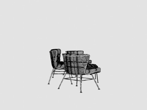 Melbourne Lounge Set 3D Model