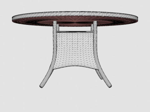Milena Dining Table Modello 3D