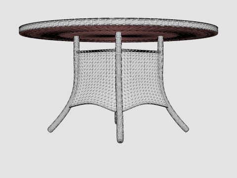 Milena Dining Table Modello 3D