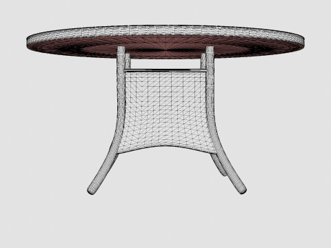 Milena Dining Table Modello 3D