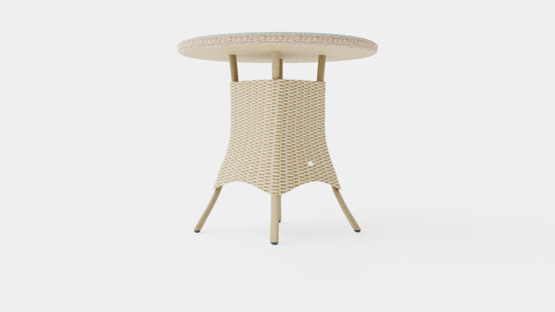 Milena Dining Table 3D Модель .c4d .max .obj .3ds .fbx .stl .blend