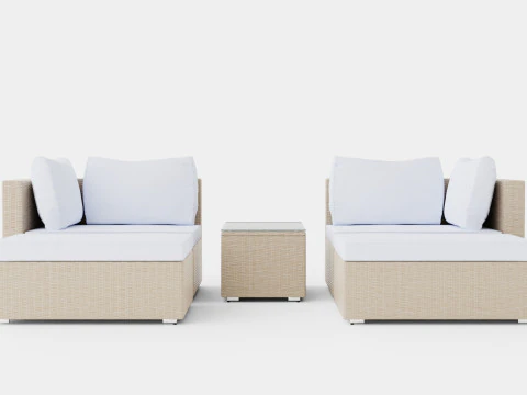 Mison Lounge Set 3D Model