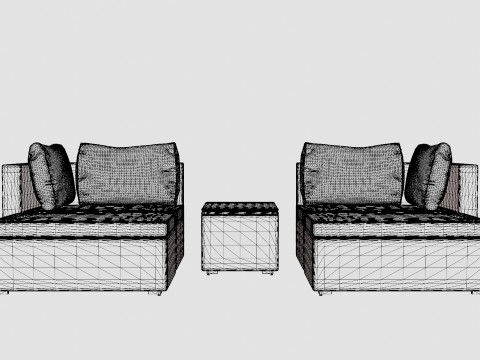 Mison Lounge Set 3D Model