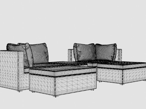 Mison Lounge Set 3D Model