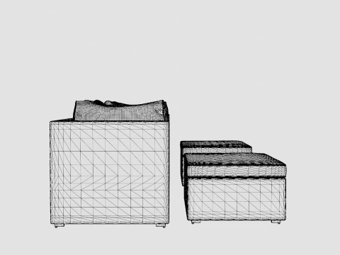 Mison Lounge Set 3D Model