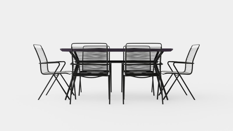 Modena Dining Set Modèle 3D .c4d .max .obj .3ds .fbx .stl .blend 
