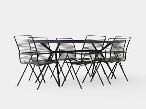 Set da pranzo modenese Modello 3D