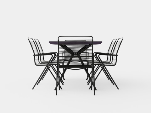 Modena Dining Set Modèle 3D