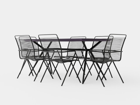 Modena Dining Set Modèle 3D