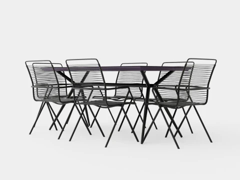 Set da pranzo modenese Modello 3D