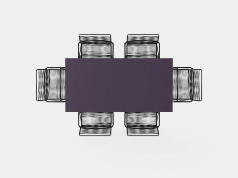 Set da pranzo modenese Modello 3D