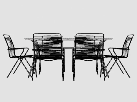 Set da pranzo modenese Modello 3D