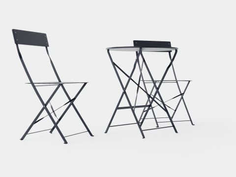 Molly Cafe Set Grey 3D-Modell