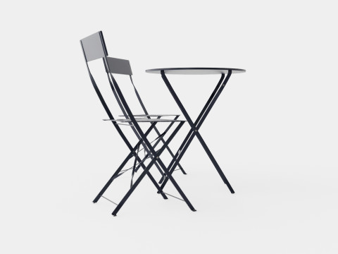 Molly Cafe Set Grey 3D-Modell
