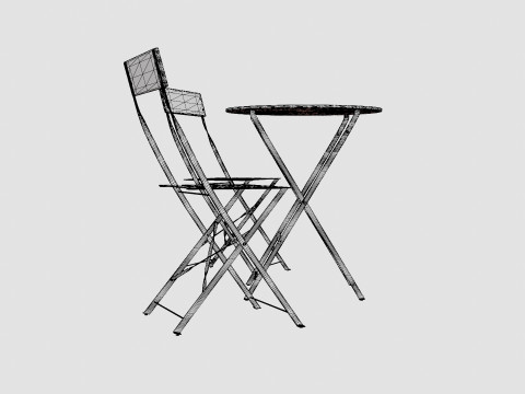 Molly Cafe Set Grey 3D-Modell
